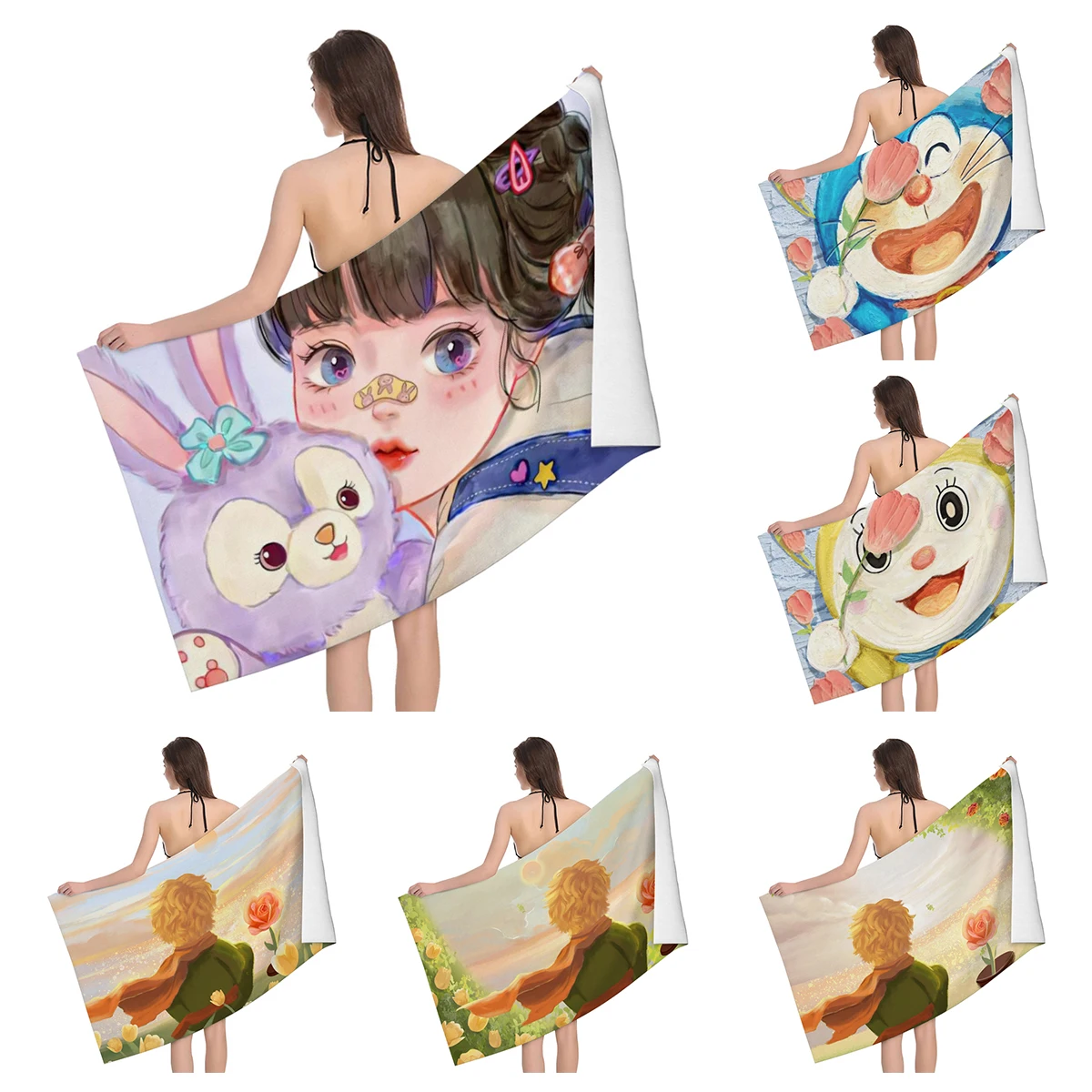 

Домашние банные полотенца для тела, полотенце в стиле аниме для ванной комнаты, пляжное полотенце для мужчин и женщин, большое спортивное полотенце