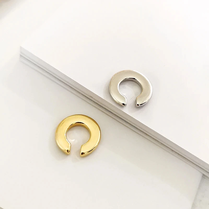 Массивные Твердые серьги-каффы GHIDBK круглые геометрические серьги для женщин