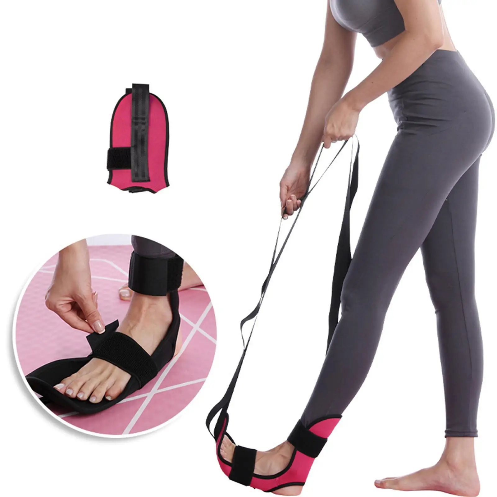

Flexibility Yoga Stretching Leg Stretcher Strap Foot Rehabilitation Strap Plantar Leg Training Foot Ankle Joint Correction Brace