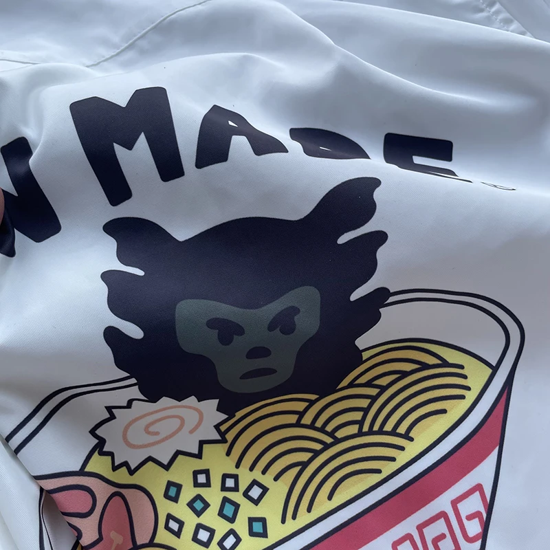 Human Made Shirt Oversize Printed Noodles Men Women 1:1 HUMAN MADE Hawaiian Shirt