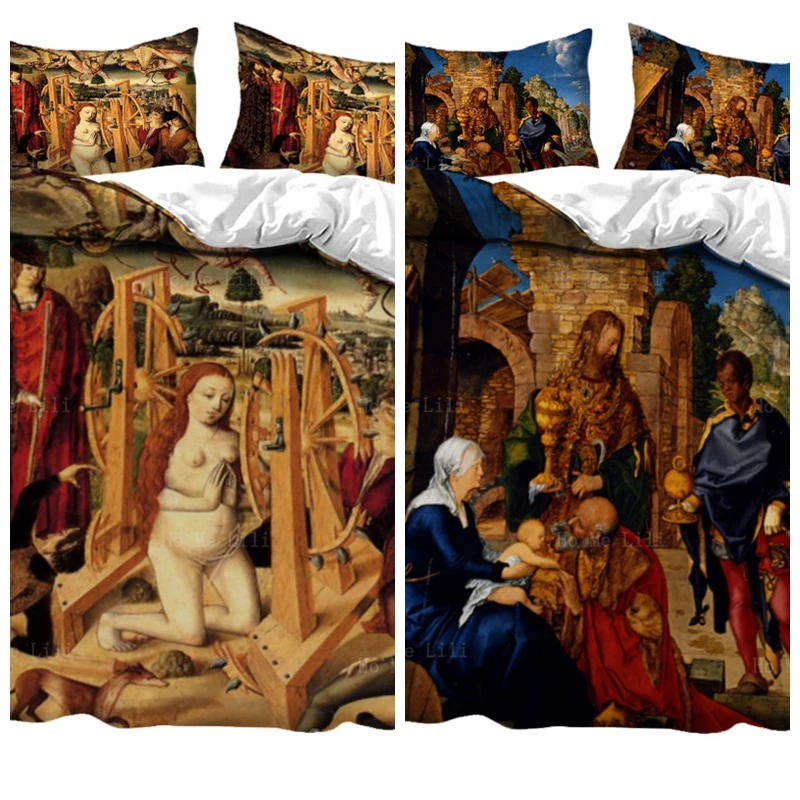 

Martyrdom Saint Catherine Alexandria For Christianity And Martyr Appeared The Three Magi Come Duvet Cover By Ho Me Lili