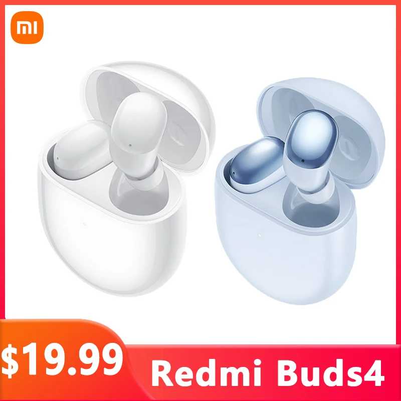 

Xiaomi Redmi Buds 4 TWS Earphone Bluetooth 5.2 Wireless Headphone 30 Hours Battery Life IP54 35dB Active Noise Cancelling Mic