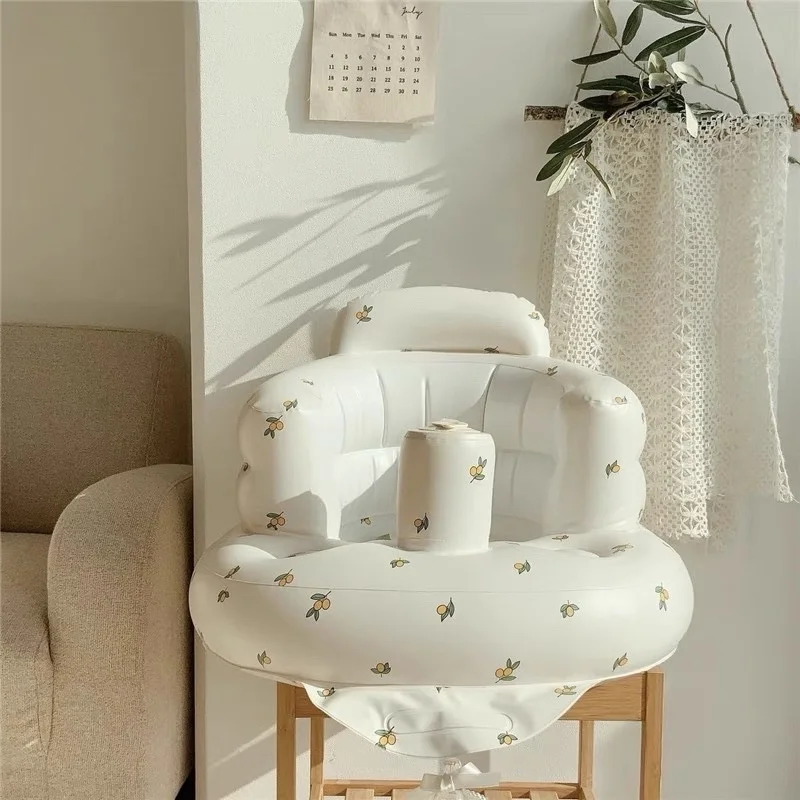 

Inflatable Baby Seat PVC Soft Sofa Bathroom Bathing Chair Baby Learning Sitting Sofa Baby Eating Chair Child Seat Baby Bath Tool