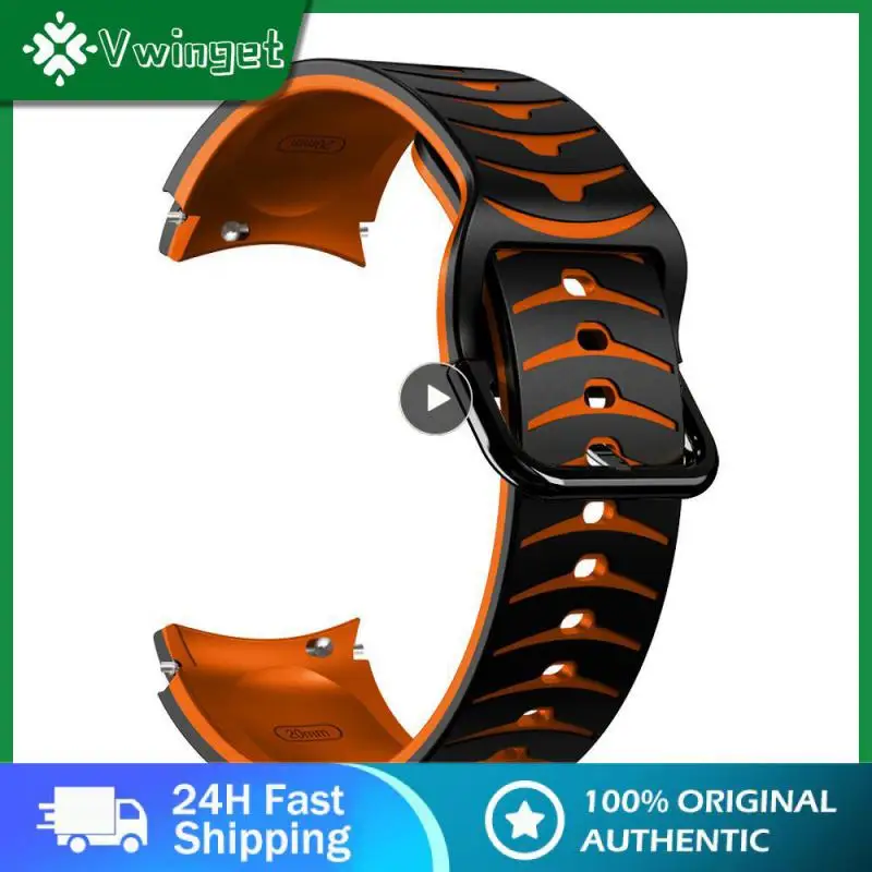 

Multiple Styles To Choose From Solid Easy To Install Exquisite Perfect Fit Comfortable Silicone Strap Modern Silicone Two-color