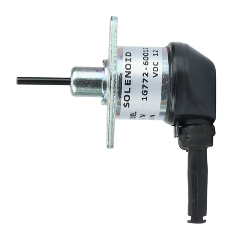 

12V Fuel Shutdown Solenoid Valve 1G772-60014 1G772-60012 For Kubota Engine V2607 V3300 V3600 KX057-4 M6040FC SVL75