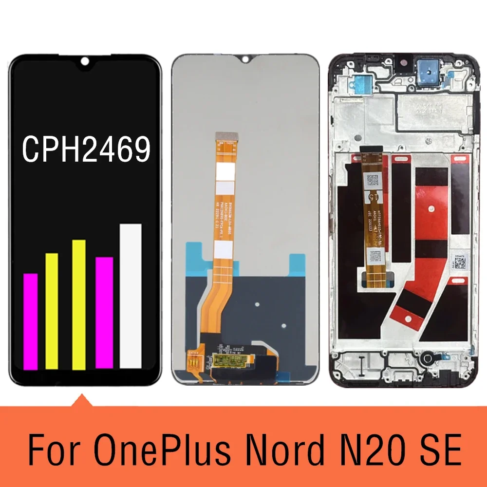 6 56 &quotIPS ЖК-дисплей для OnePlus Nord N20 SE дигитайзер в сборе замена 1 + CPH2469 с рамкой