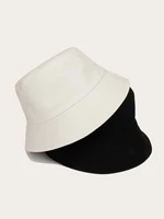 2pcs men simple bucket hat