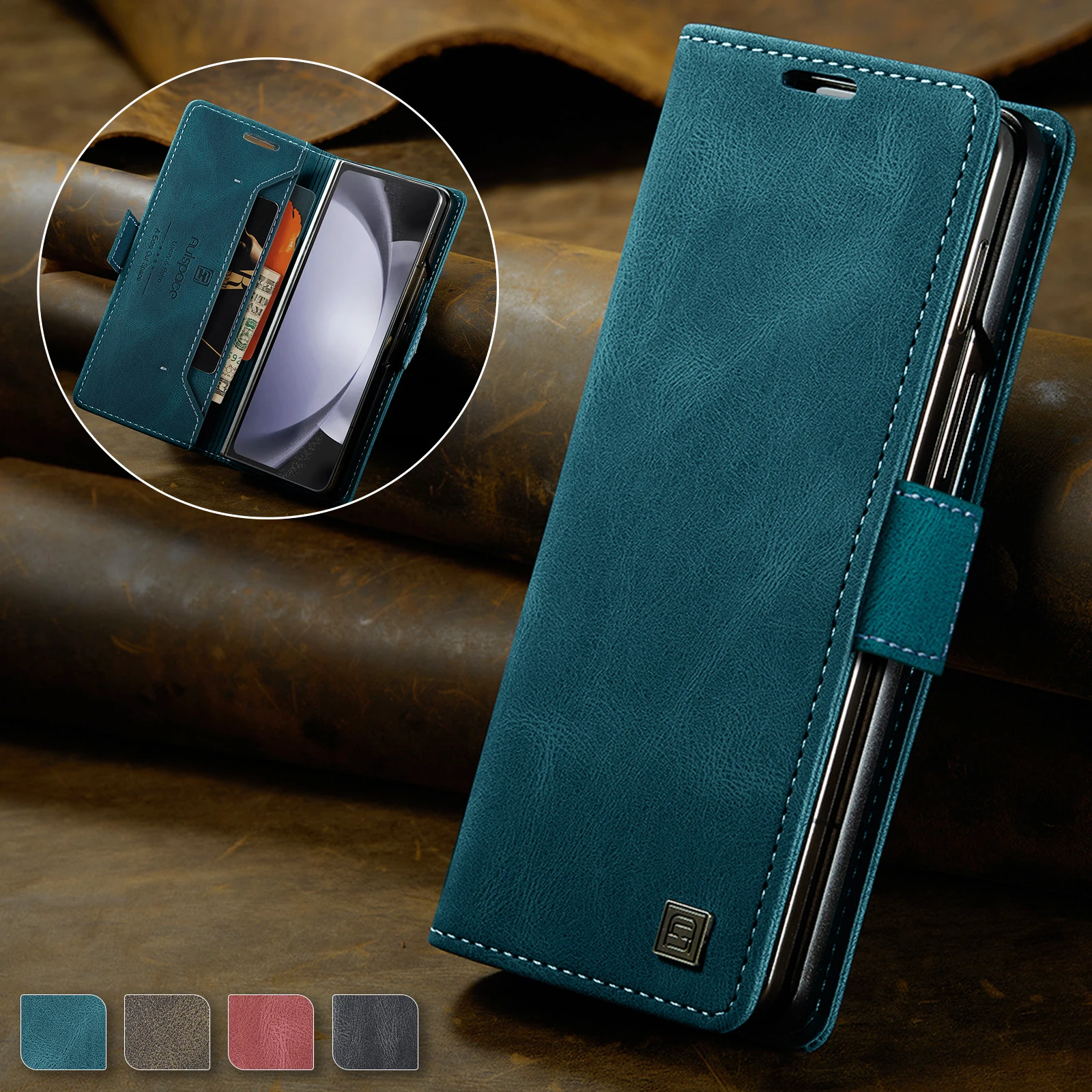 

Anti-Sweat Leather Protective Bag Case for Samsung Galaxy Z Fold 5 Fold4 Fold5 Fold 4 Zfold5 Cell Phone Accessories Coque