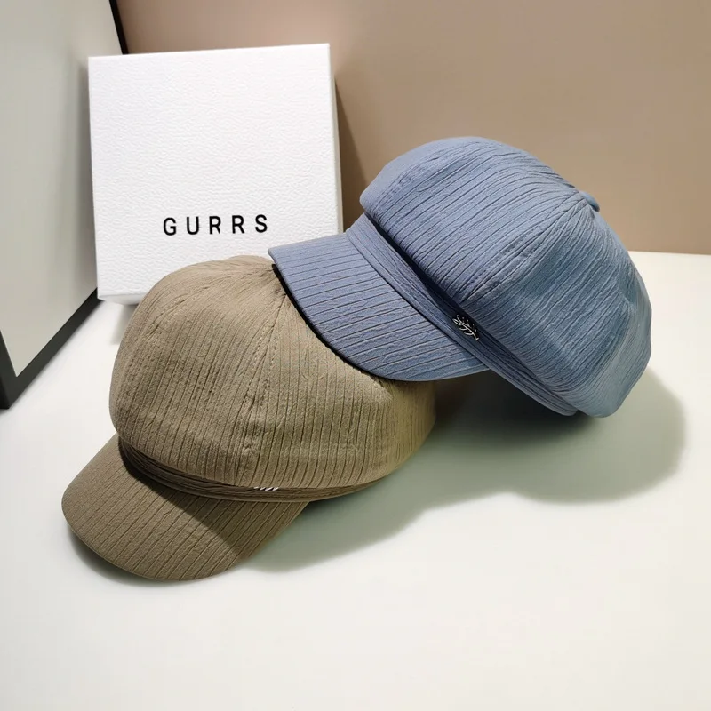 

Newsboy Cap Men's Eight Panel Hat Women's Baker Boy Caps Retro Hats Male Beret 4 colors Stylish Artist Painter Hats