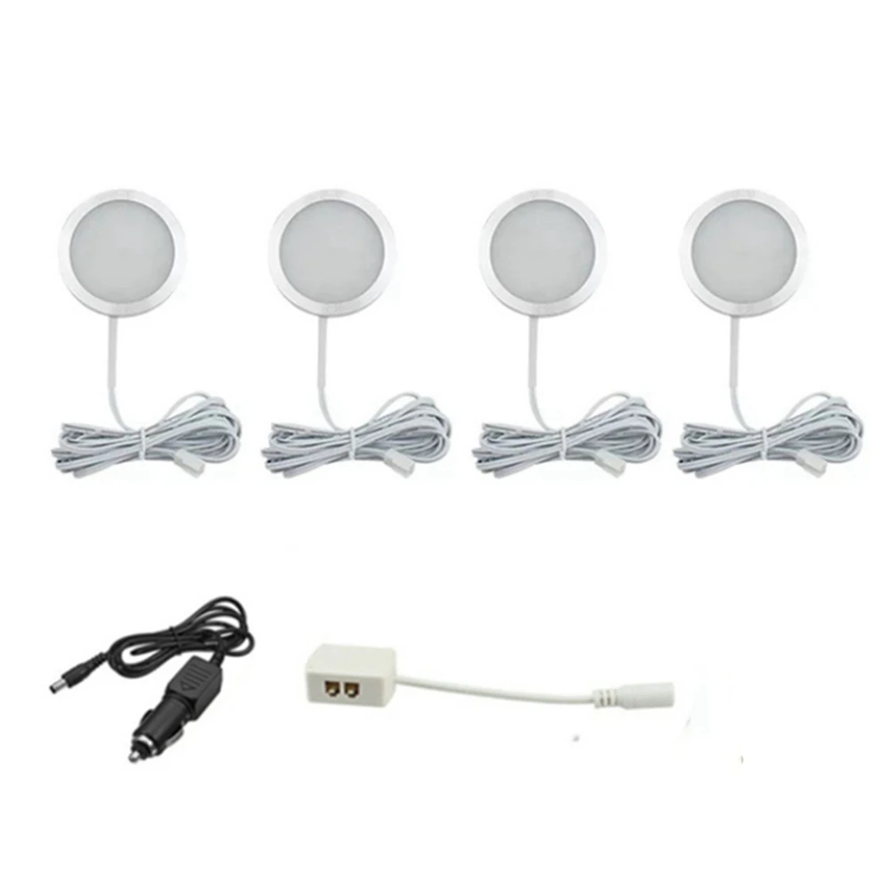 

4PCS Caravan RV Interior Lighting Lights Motorhome Camper Van Boat Lighting LED 12V Camping Interior Light White