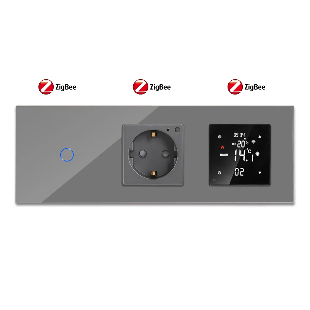 Умный термостат Bingoelec Tuya ZigBee с евророзеткой и управлением через приложение