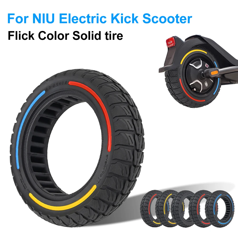 

Solid Tire Replacement 9.5x2.5-6.1 Shock-Absorbing Wear-Resistant Rubber Tire For NIU Electric Scooter Accessories