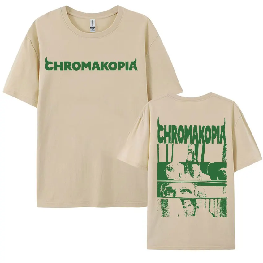 Tyler The Creator Chromakopia Album Tour Tshirts Men Women Casual O-Neck Short Sleeve T-shirt Oversized 100% Cotton T Shirt Tops