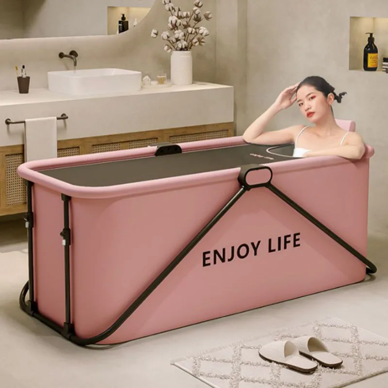 Adult Portable Bathtub Mobile Folding Ice Plunge Bathtub Universal Pool Spa Vasca Da Bagno Pieghevole Bath Useful Things