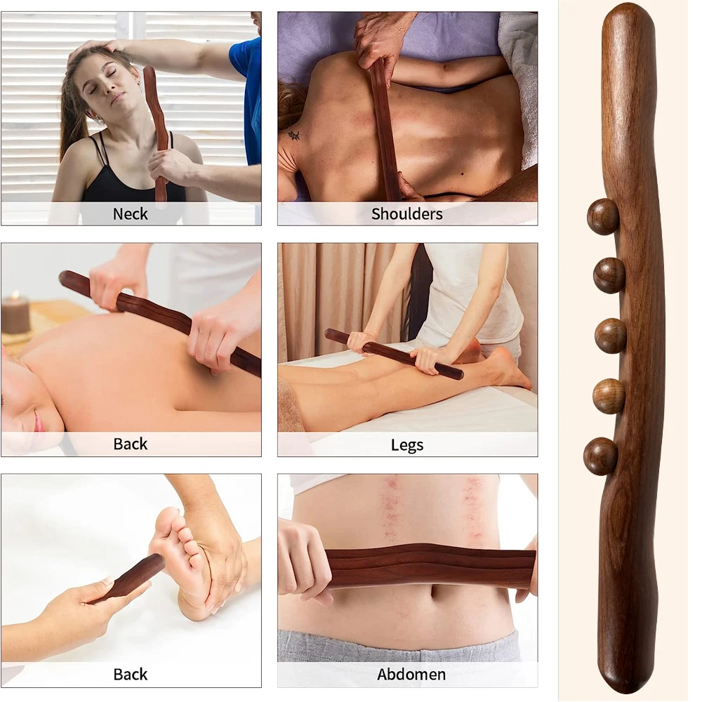 Инструменты для массажа Wood Therapy Guasha Wood Stick, лимфодренажная массажная палочка, массажер от целлюлита, миофасциальный релиз (art.: 3920d19ec3fbf) - 3920d19ec3fbf