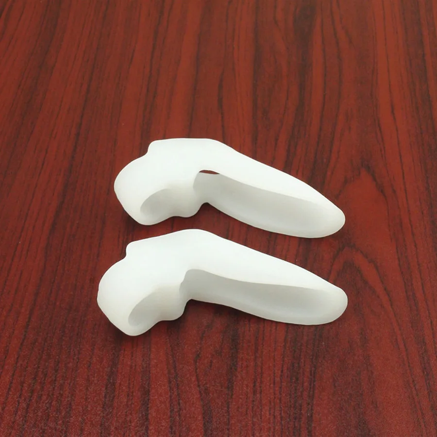 2PCS Big Toe Straightener Thumb Protector Silicone With Gel Bunion Separator Massage Foot Adjuster |