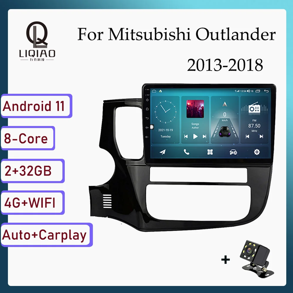 

Carplay Auto Car Radio For Mitsubishi Outlander 3 2013-2018 LHD Android Car Multimedia DVD Player Head Unit GPS Navi Bluetooth