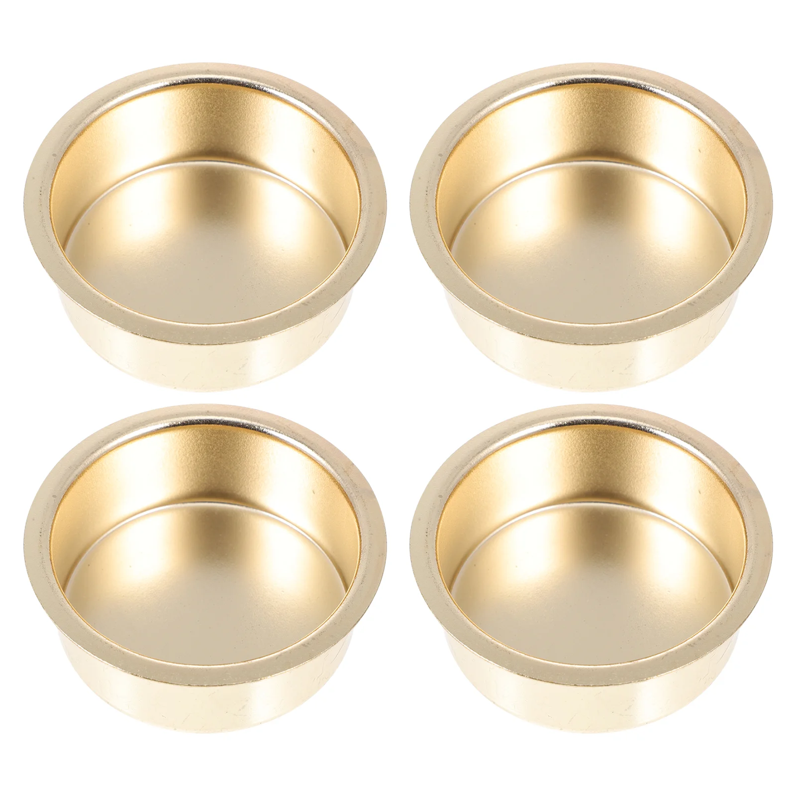 

4pcs Simple Cups Empty Tealight Tins Tins Tealight Tea Light Cups