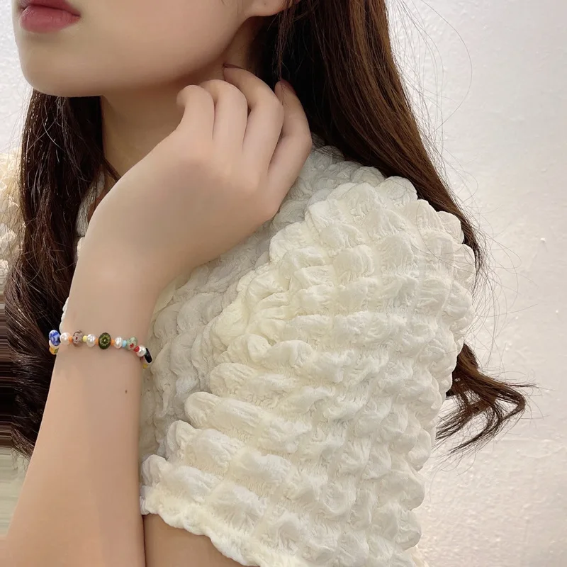 

Ladies Fashion Luxury Opal Bracelet Exquisite Cartoon Crystal Braided Bracelet Cute Pearl Beaded Bracelet Jewelry Wholesale