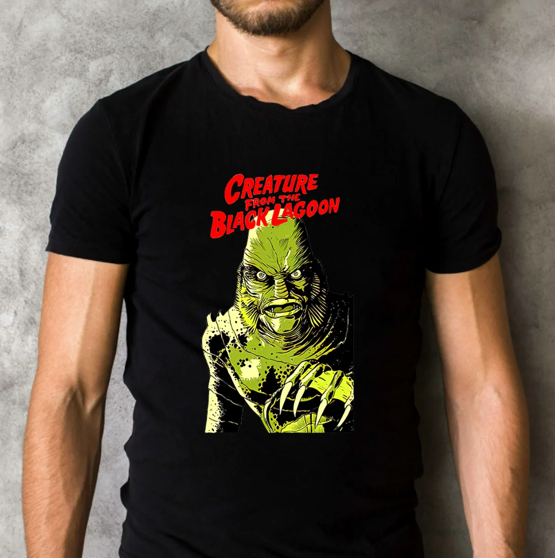 

Creature From The Black Lagoon Classic Black T-Shirt Horror T-Shirt