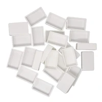 24pcspack 3 2ml white color plastic empty watercolor paint pans full pans suit for diy metal watercolor tin box