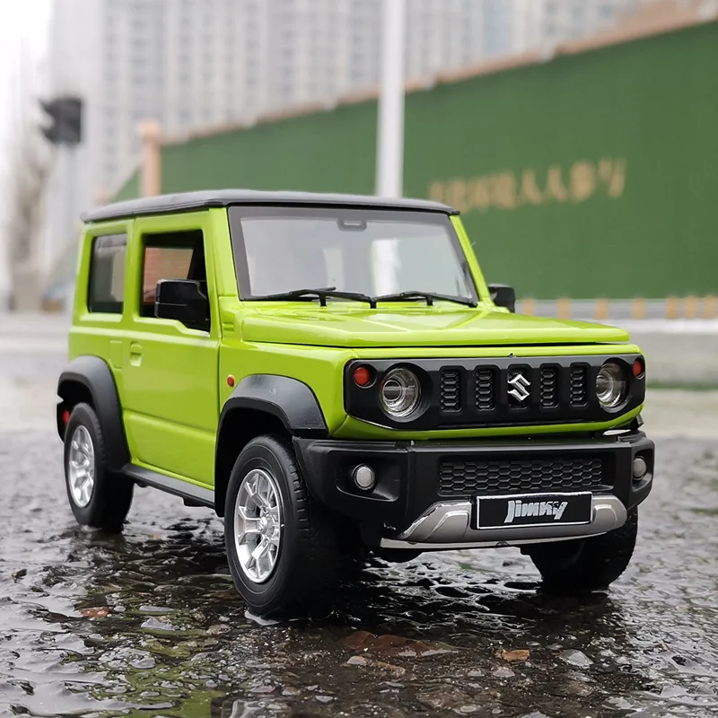 1:18 SUZUKI Jimny SUV Toy Alloy Car Diecasts & Toy Vehicles Car Model Wheel Steering Sound and light Car Toys For Kids Gifts