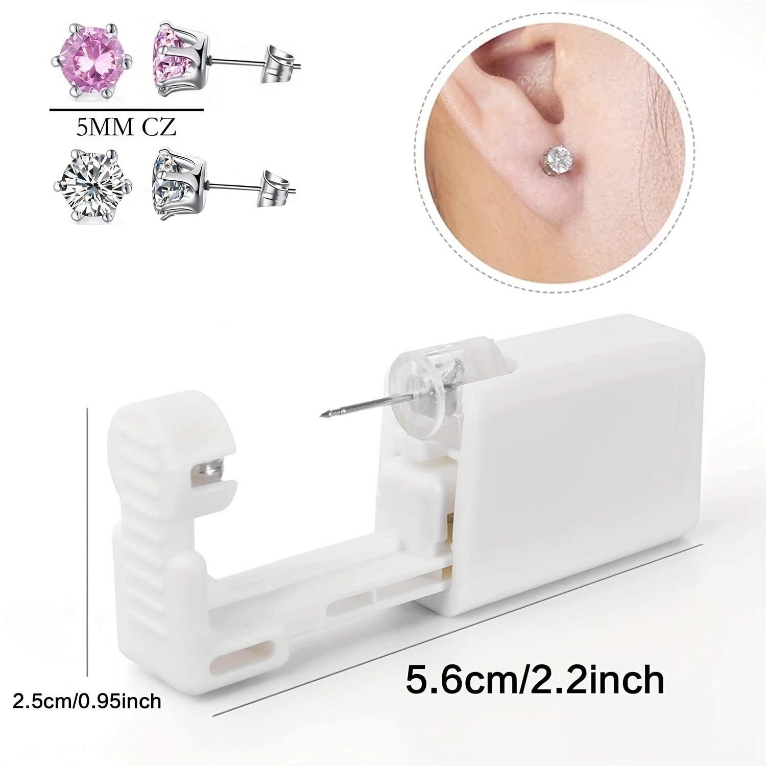 12/24 шт. комплект ювелирных изделий для пирсинга ушей одноразовый безопасный