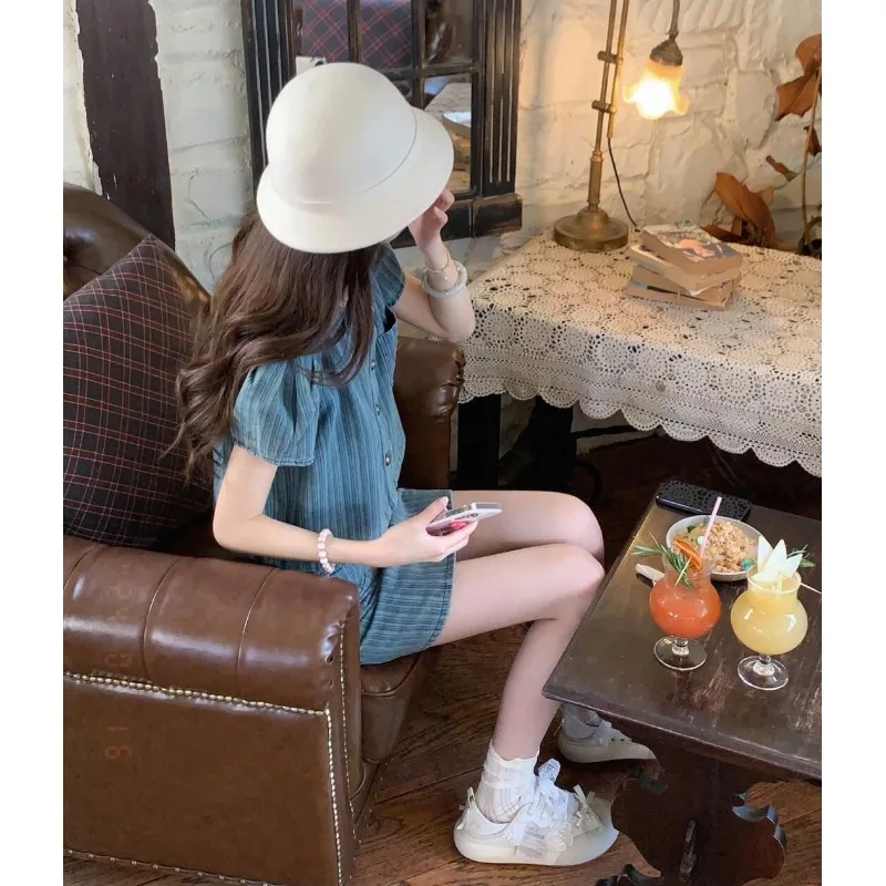 Уменьшающий возраст модный комплект Western Sle Design Sense Ретро джинсовая система соли