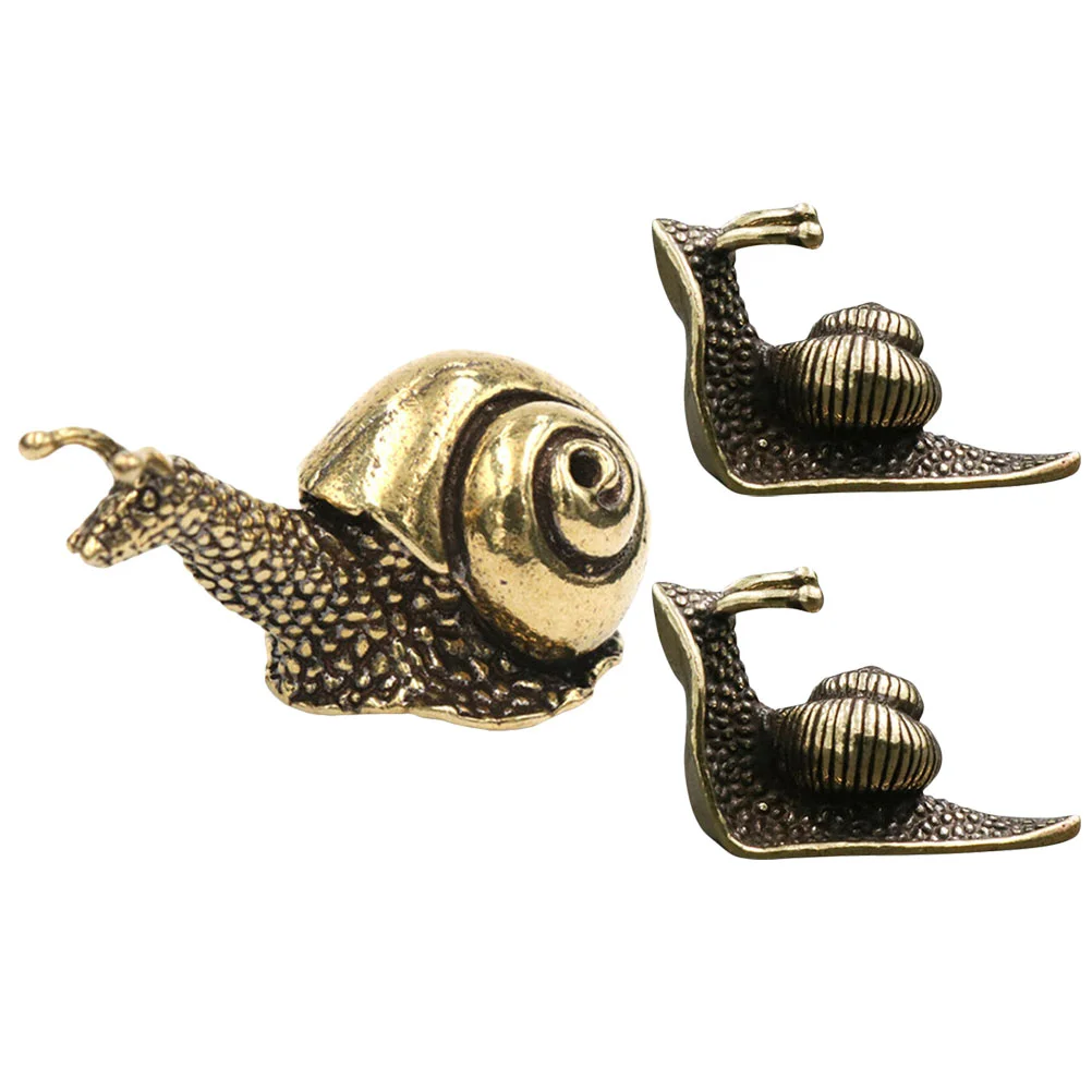 

Snail Brass Garden Figurine Ornament Figurines Office Sculpture Animal Statue Ornaments Pet Tea Gift Housewarming Exquisite
