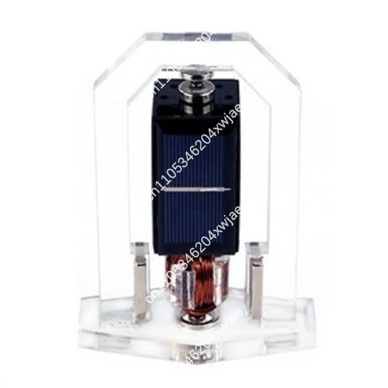 Фото Магнитная левитирующая солнечная игрушка Mendocino Motor: вертикально вращающаяся образовательная научная модель для изучения физики, подарок для рабочего стола №2