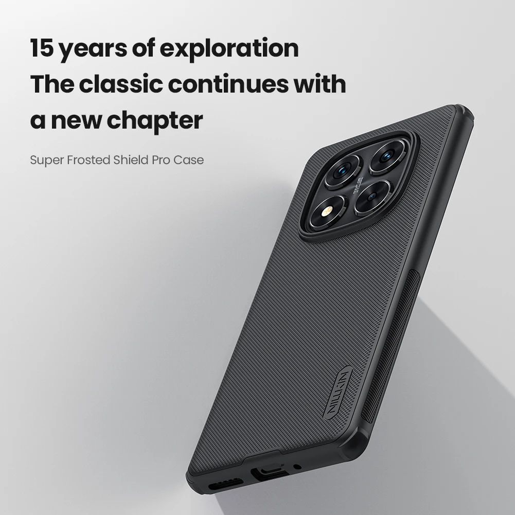 Чехол Nillkin для Xiaomi Redmi Note 14 Pro Plus 5G супер матовый щит мягкий противоударный чехол из