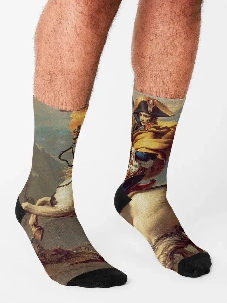 Мужские и женские футбольные носки Наполеон пересекает Альпы Жак-Луис Дэвид