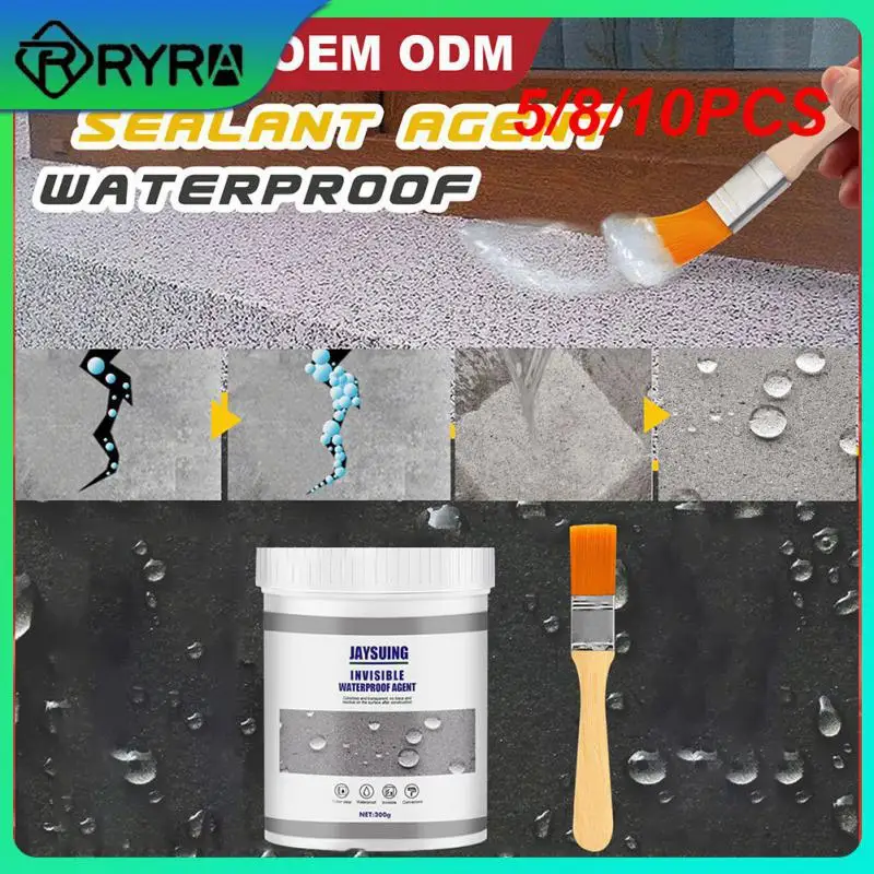 

10PCS 100ml Jaysuing Waterproof Sealant Roof Roof Leaking Agent Sealing Waterproofing Agent Paint Repair Walls Roofs Surfaces