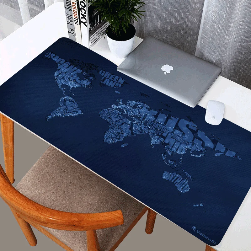 XL Mouse Pad Large Gaming Big Mat Computer Mousepad Rubber World Map Mause Game Keyboard Fashion Desk |