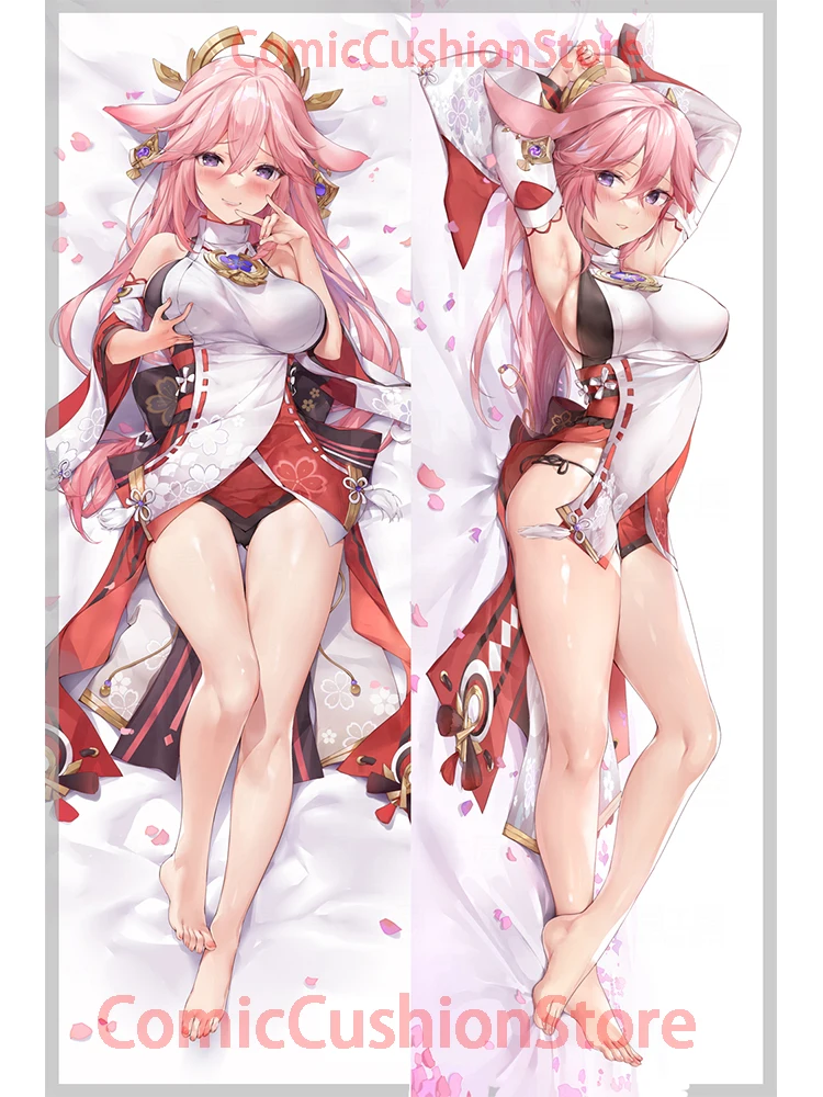 

Dakimakura anime Дакимакура аниме Guuji Yae Genshin ударопрочная двухсторонняя подушка для тела в натуральную величину наволочка для взрослых