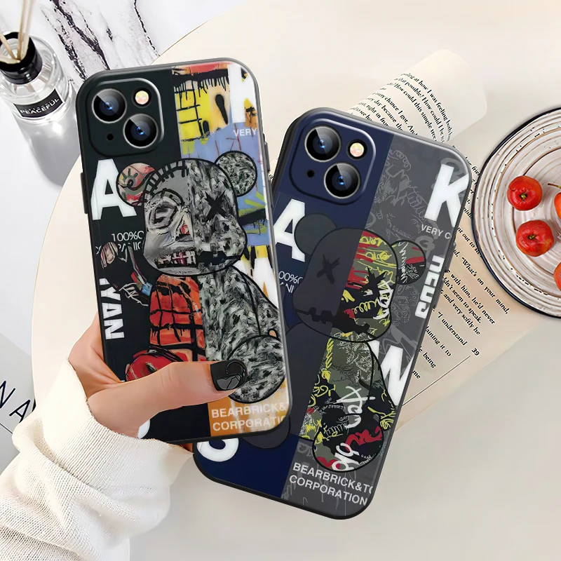 

Ugly Horror Bear Phone Case For iPhone 11 12 13 Pro MAX X XR XS MAX 6 7 8 Plus SE 2020 13 12 Mini Carcasa Back Cover Protective