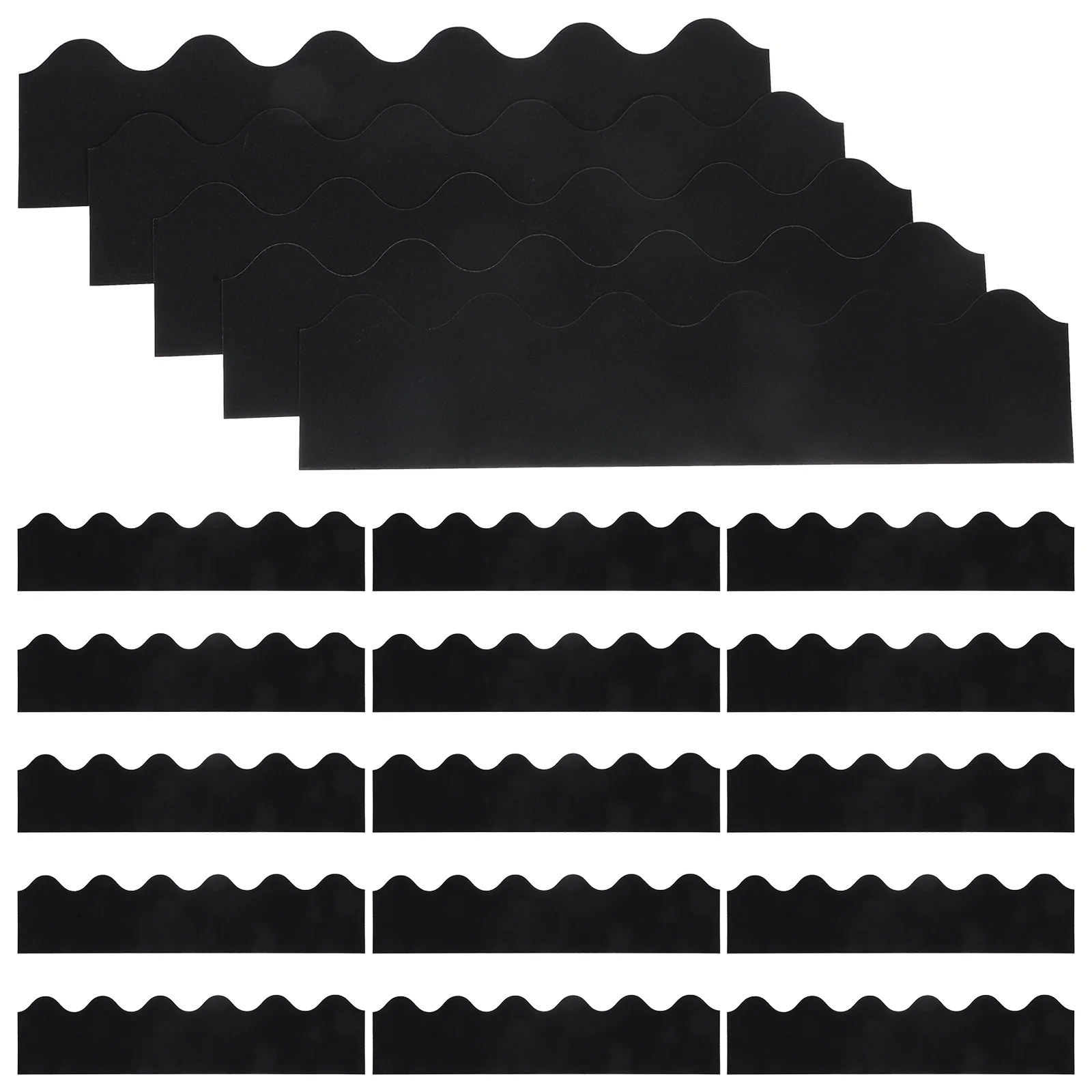 

30 Sheets of Adhesive Bulletin Board Trim Stickers Board Decal Decorations Board Trim Borders Wall Board Trims