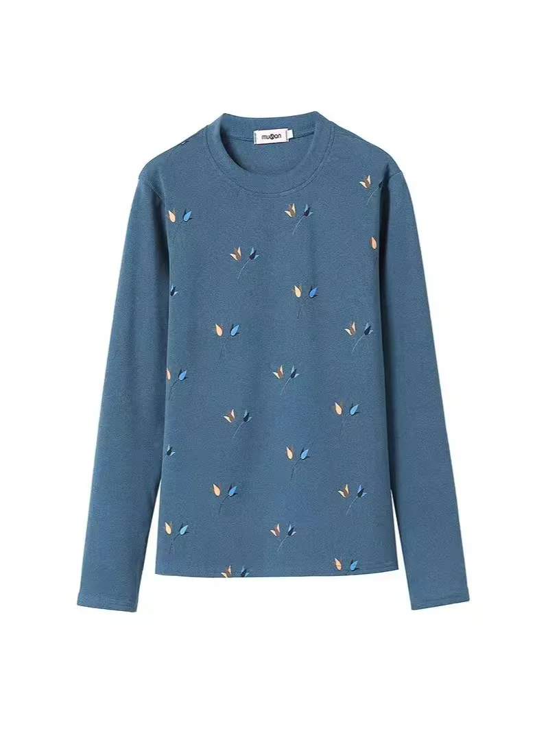 Новинка 2025 осенне-зимний бархатный базовый слой утягивающая женская футболка с