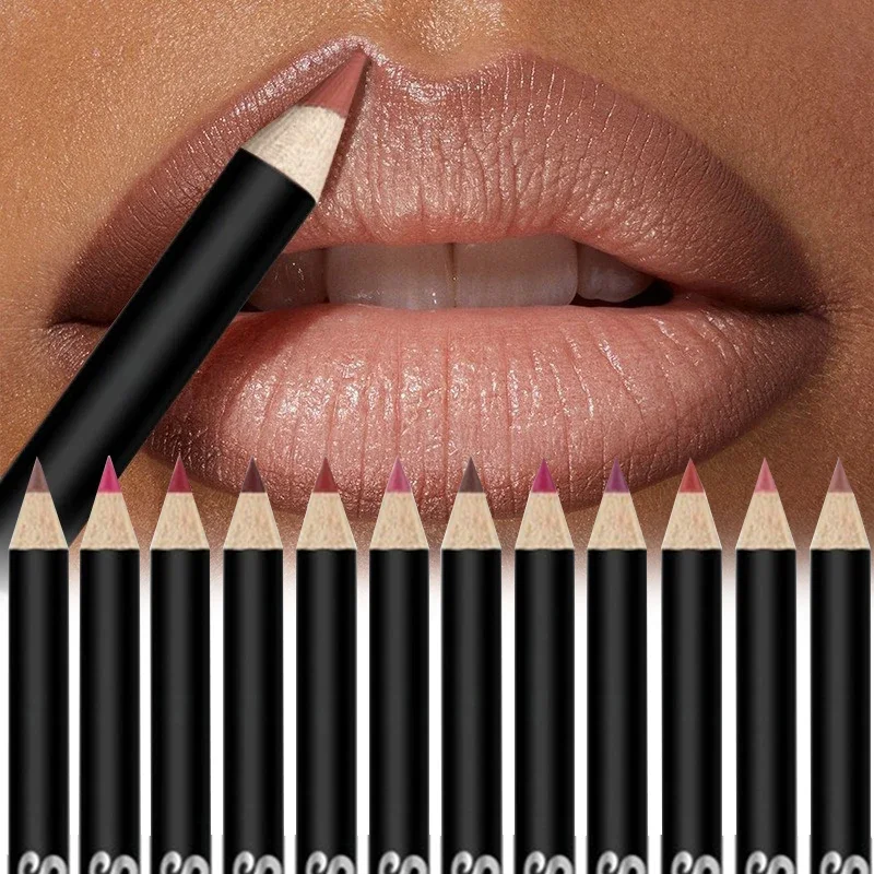 Водостойкий матовый карандаш для губ, 12 цветов | AliExpress