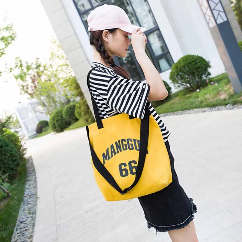 

Fashion Canvas Tote Women Shoulder Bag Letter Printed Gradient Pink Bags New Korean Simple Fashionable Handbags for Female 2022
