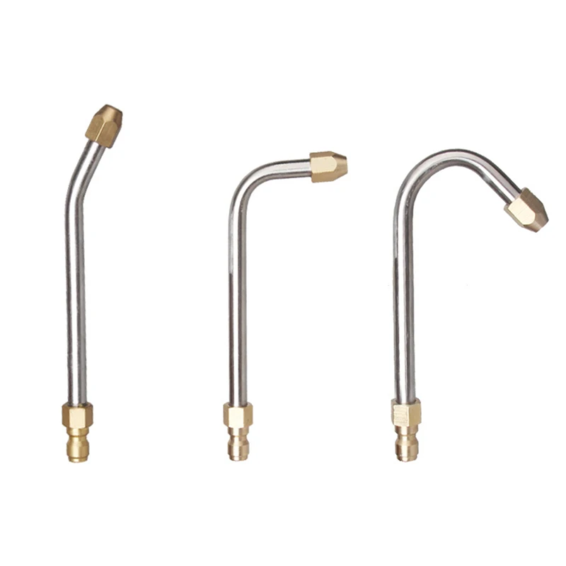 

25° /90° 1.2mm High Pressure Power Water Gun Extension Spray Wand Nozzle 15cm/34cm U-Shape Angled Lance Cleaning Tool