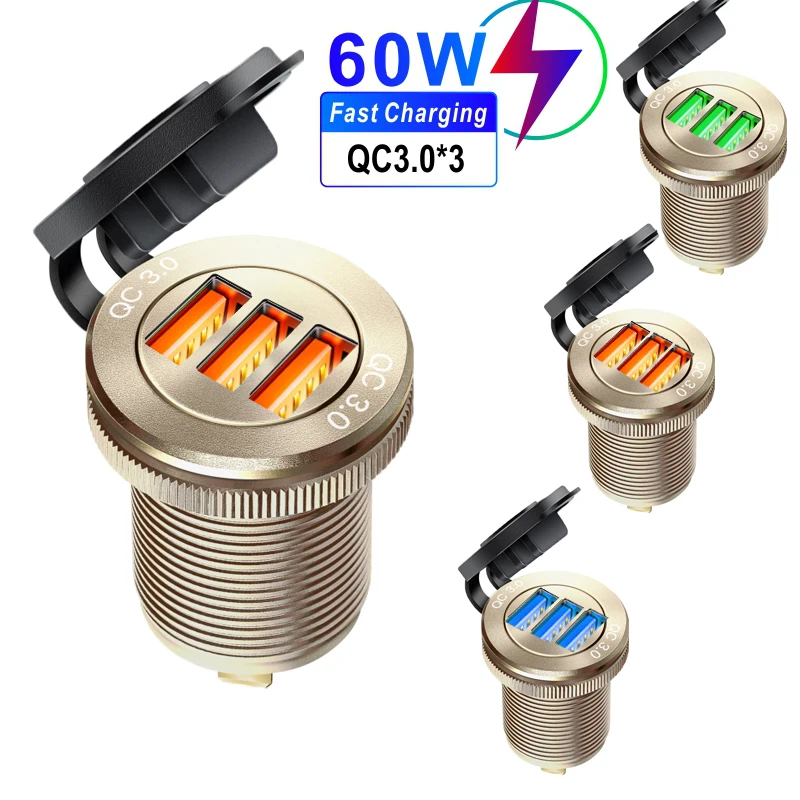 

12v built-in usb car usb outlet 3.0 socket USB C Super adapter car Outlet Fast Charging for bmw f30 f10 f20 bmw e39 accessories