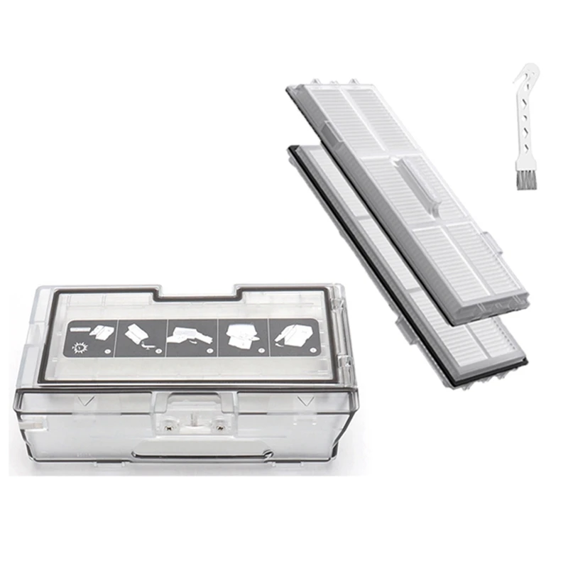 

Dust Collection Box + Washable Filter Accessories For Xiaomi Roborock S7 S70 S75 T7S T7S Plus Floor Sweeping Robot