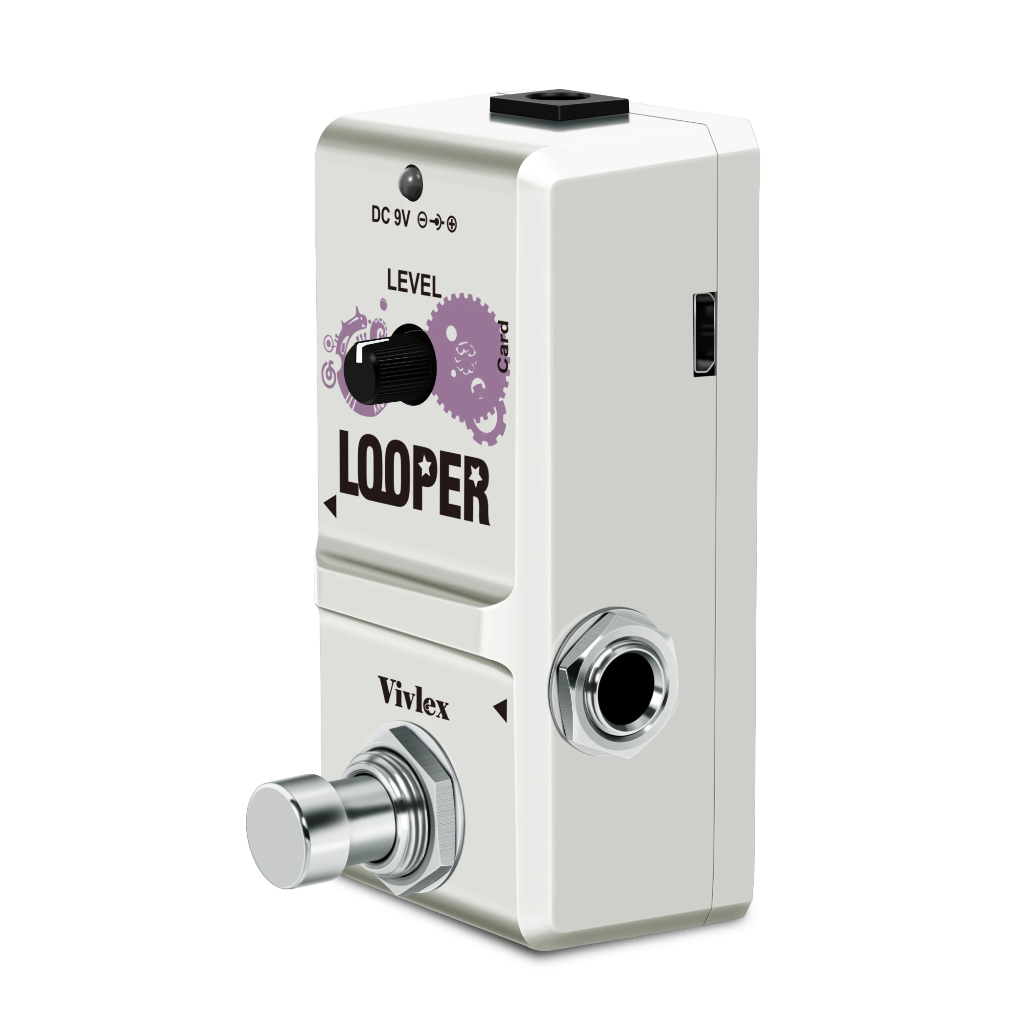 Vivlex LN-332A Guitar Mini Looper SD Memory Card Pedal Looper Effect Pedals For Electric Guitar 10 Min Recording enlarge