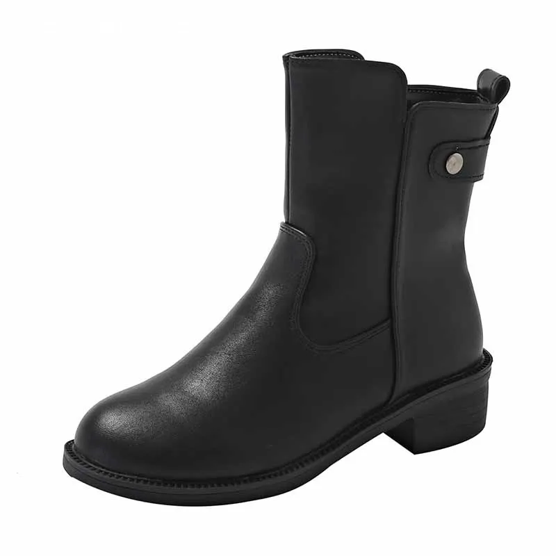 Женские ботильоны на массивном каблуке модная дизайнерская прогулочная обувь