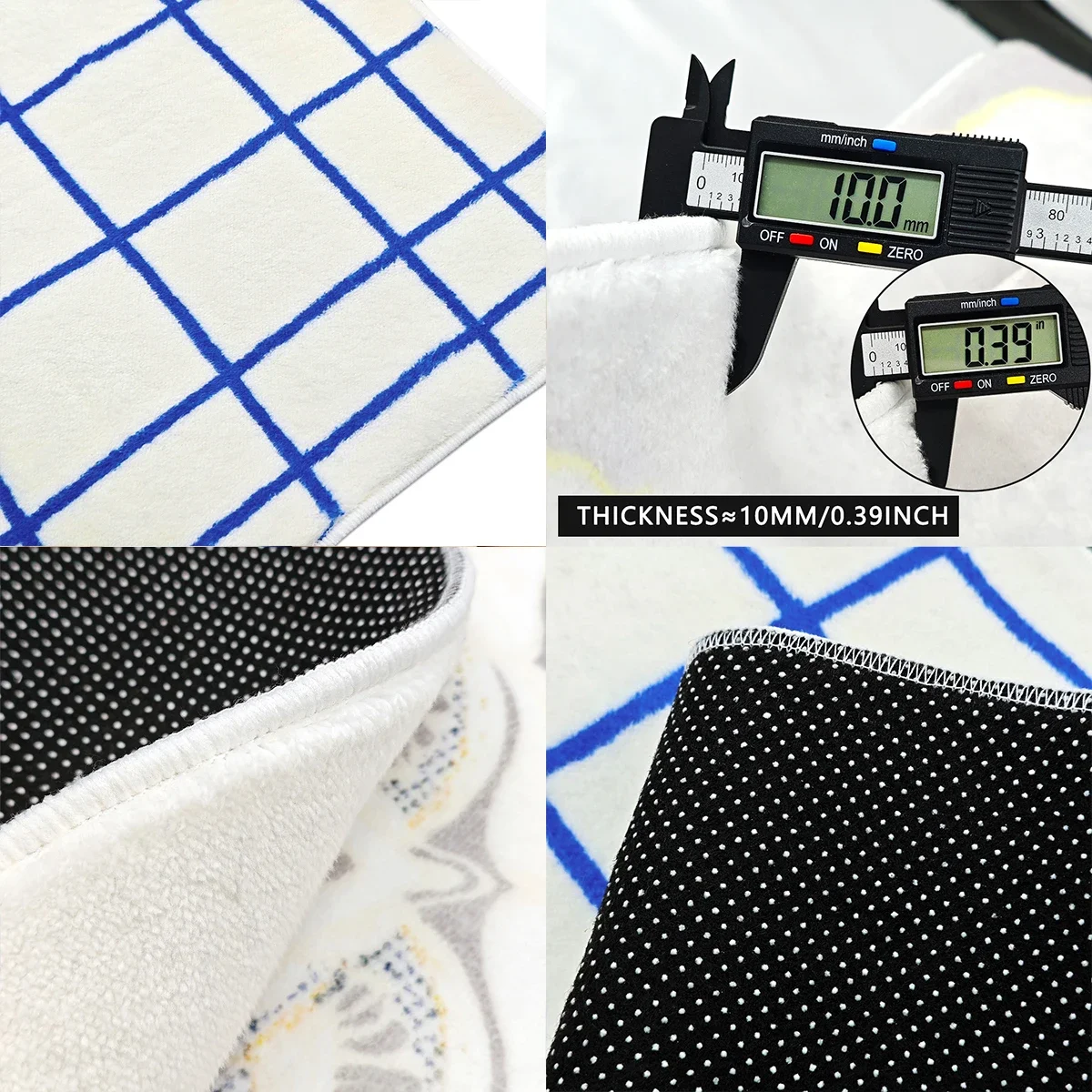 Ковер для спальни гостиной клетчатый ковер украшение дома прикроватные коврики