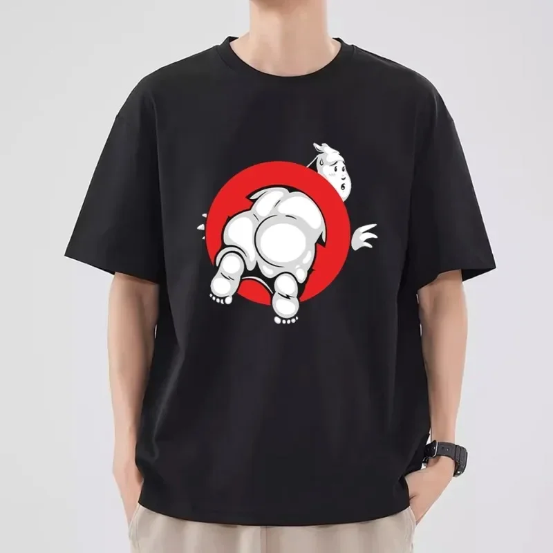 Футболка G-Ghostbusters Moive мужская комбинированная одежда для пар модная футболка с