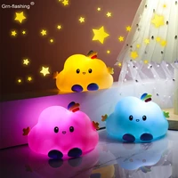 battery power cartoon night lights cute cloud bear toy lamp for child baby kids birthday christmas new year holiday gift