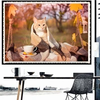 diy 5d diamond painting landscape cat series full drill square embroidery mosaic art picture of rhinestones home decor gifts