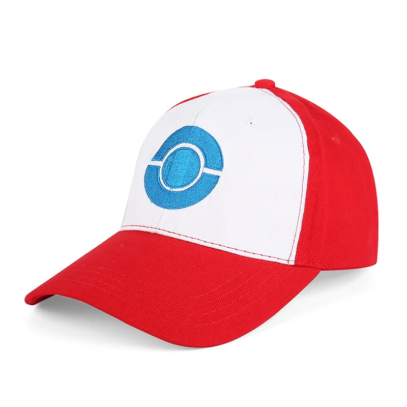 Фото Шляпа для косплея Pokemon Anime Ash Ketchum, классическая бейсболка с героями мультфильмов, модная повседневная головная одежда для взрослых и подростков №3
